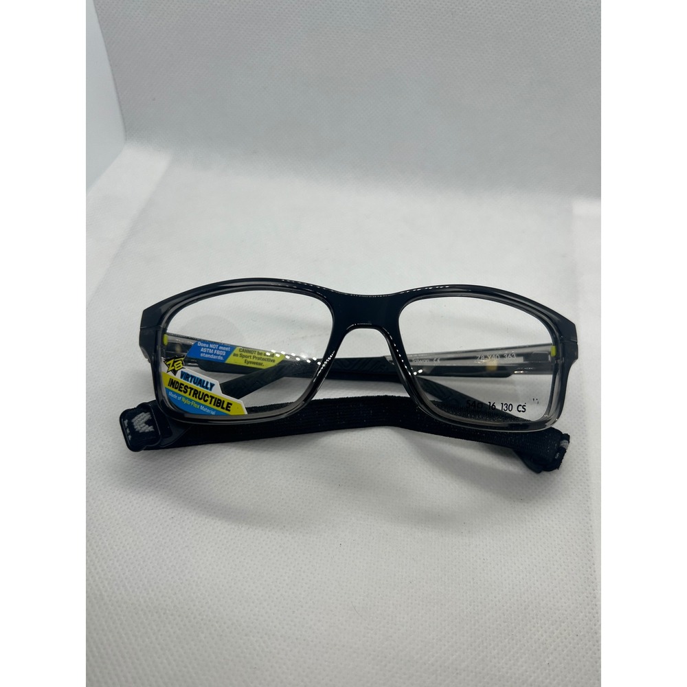 Rec Specs Virtually‎ Indestructible Eyeglasses Z8-Y40 363 Smoke Grey Black